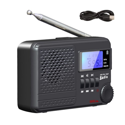 Tragbares radio mit - tragbares, am