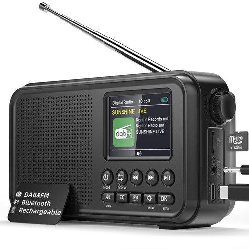 Tragbares dab radio bluetooth - radio,