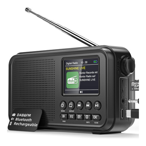 Dab radio bluetooth tragbar - radio, 2