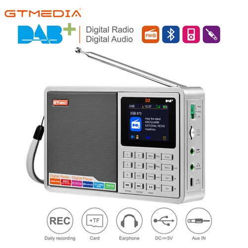 Tragbarer dab digitales - dab+,